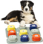 Dog Buttons with Rubber Mat Recordable Dog Talking Buttons Set Communication Starter Pack Dog Training Speaking Buttons